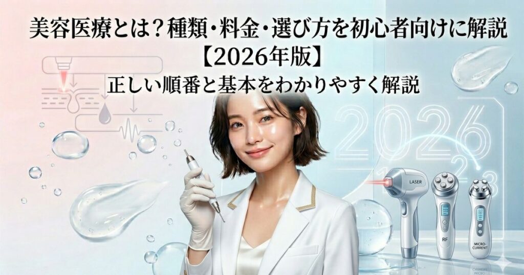 美容医療とは？種類・料金・選び方を初心者向けに解説【2026年版】