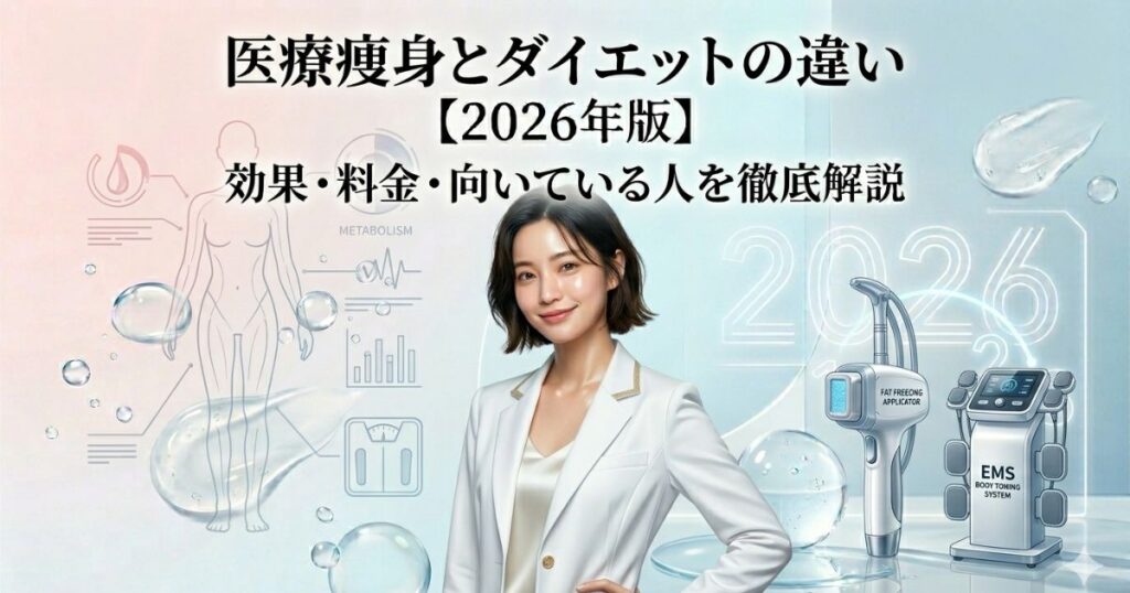 医療痩身とダイエットの違い【2026年版】効果・料金・向いている人を徹底解説