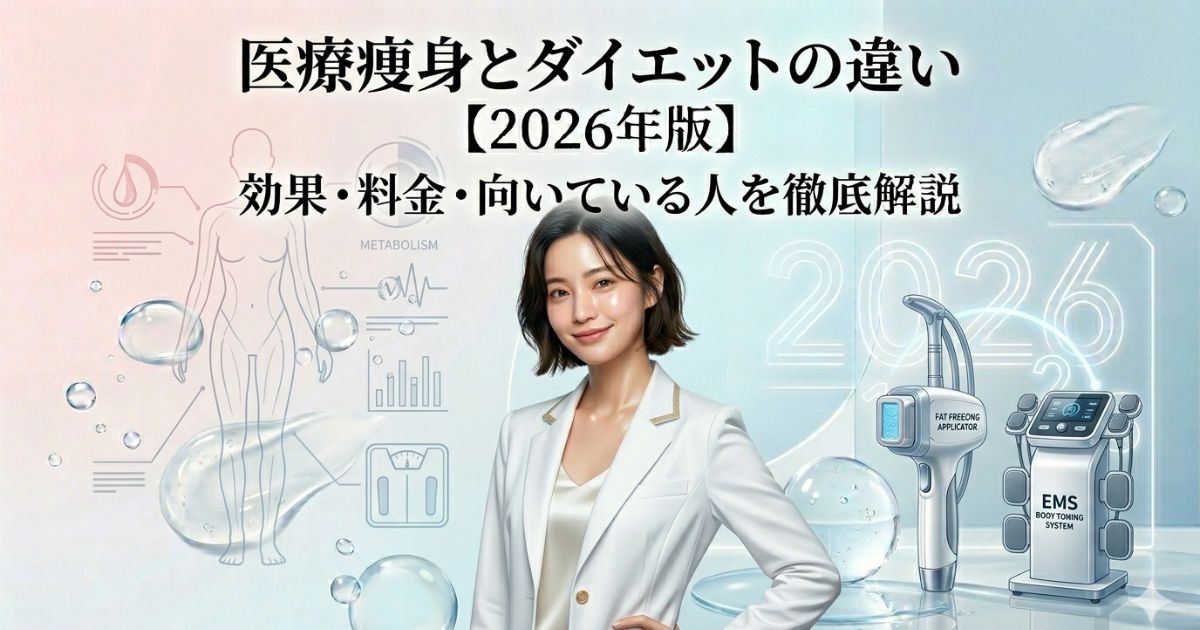 医療痩身とダイエットの違い【2026年版】効果・料金・向いている人を徹底解説