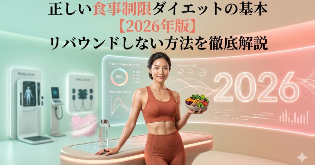 正しい食事制限ダイエットの基本【2026年版】リバウンドしない方法を徹底解説