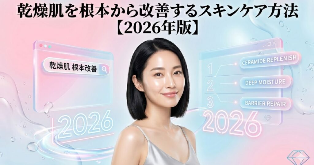 乾燥肌を根本から改善するスキンケア方法【2026年版】