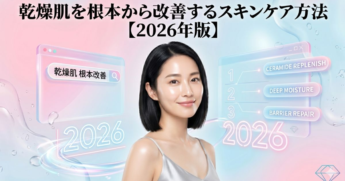 乾燥肌を根本から改善するスキンケア方法【2026年版】