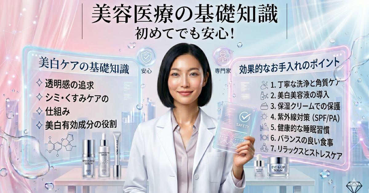 美容医療の基礎知識｜初めてでも安心！クリニック選びから施術の流れまで徹底解説