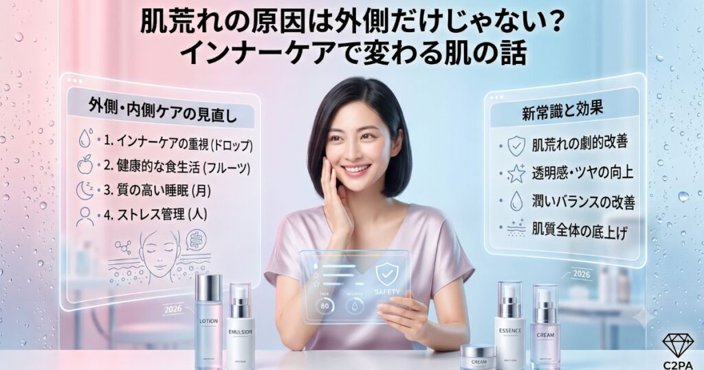 肌荒れの原因は外側だけじゃない？インナーケアで変わる肌の話