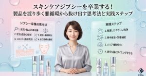 スキンケアジプシーを卒業する！製品を渡り歩く悪循環から抜け出す思考法と実践ステップ