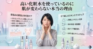 高い化粧水を使っているのに肌が変わらない本当の理由｜効果が出ない7つの落とし穴と正しい見直し方