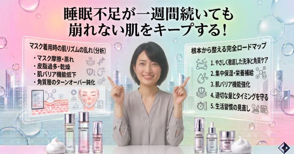 マスク生活で狂った肌リズムを根本から取り戻す完全ロードマップ｜体内時計と皮膚サイクルを同時にリセットする実践法