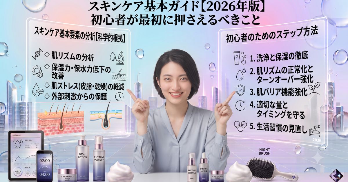 スキンケア基本ガイド【2026年版】初心者が最初に押さえるべきこと