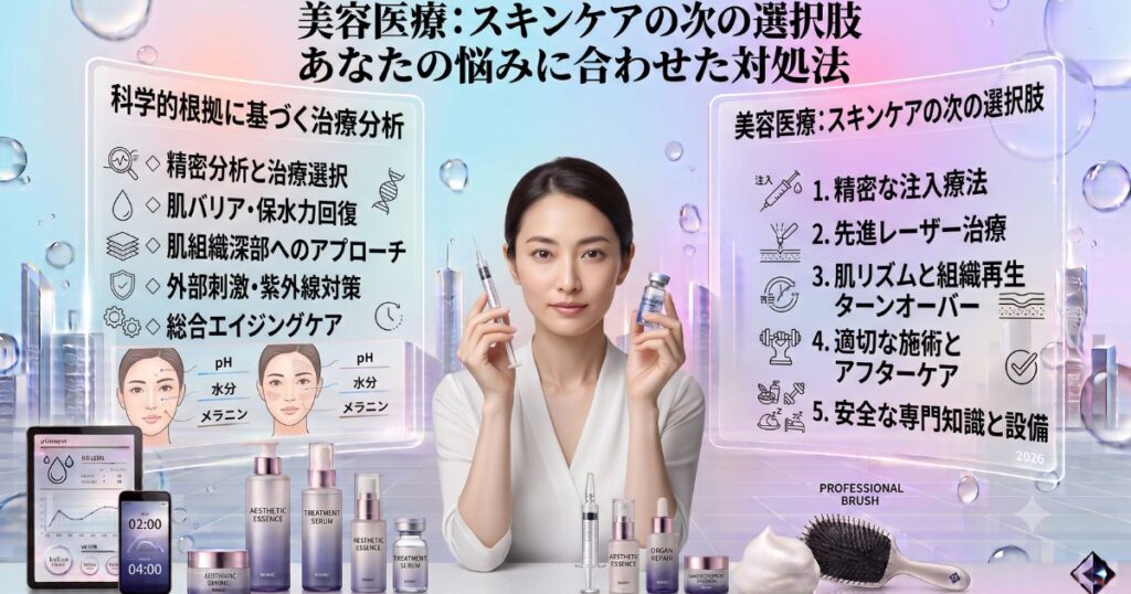 美容医療の基礎ガイド【2026年版】スキンケアの次の選択肢