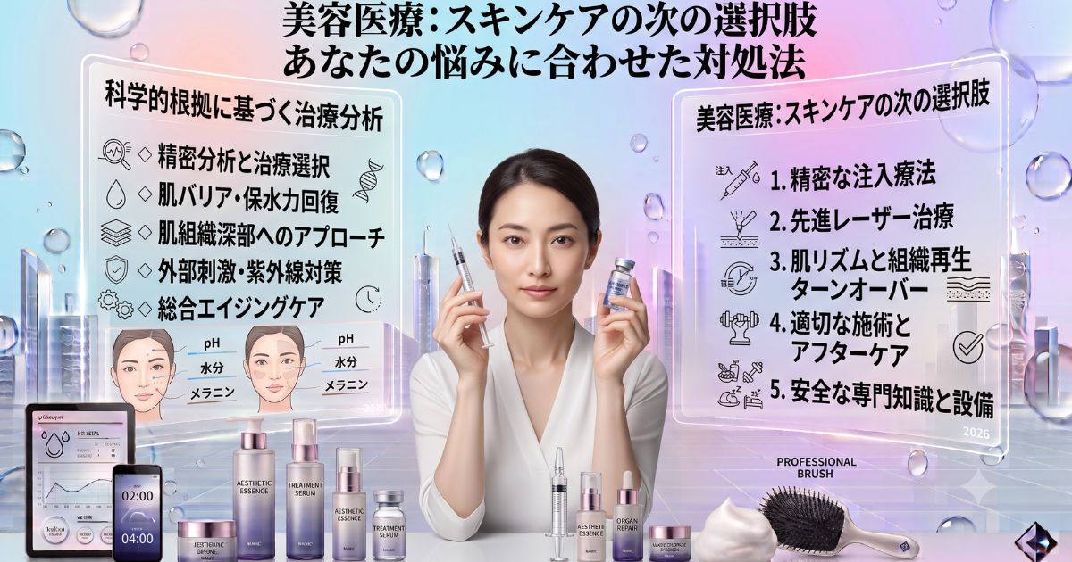 美容医療の基礎ガイド【2026年版】スキンケアの次の選択肢