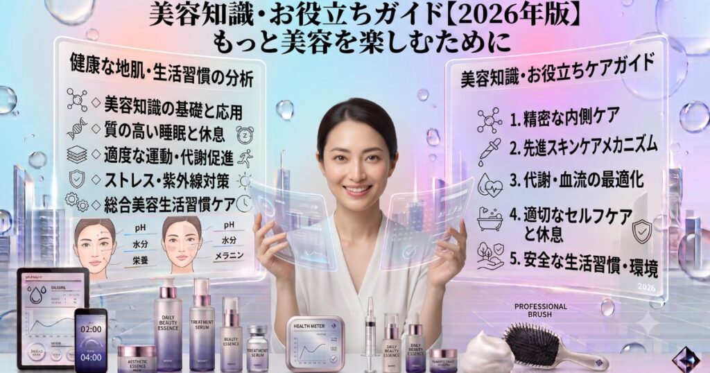 美容知識・お役立ちガイド【2026年版】もっと美容を楽しむために